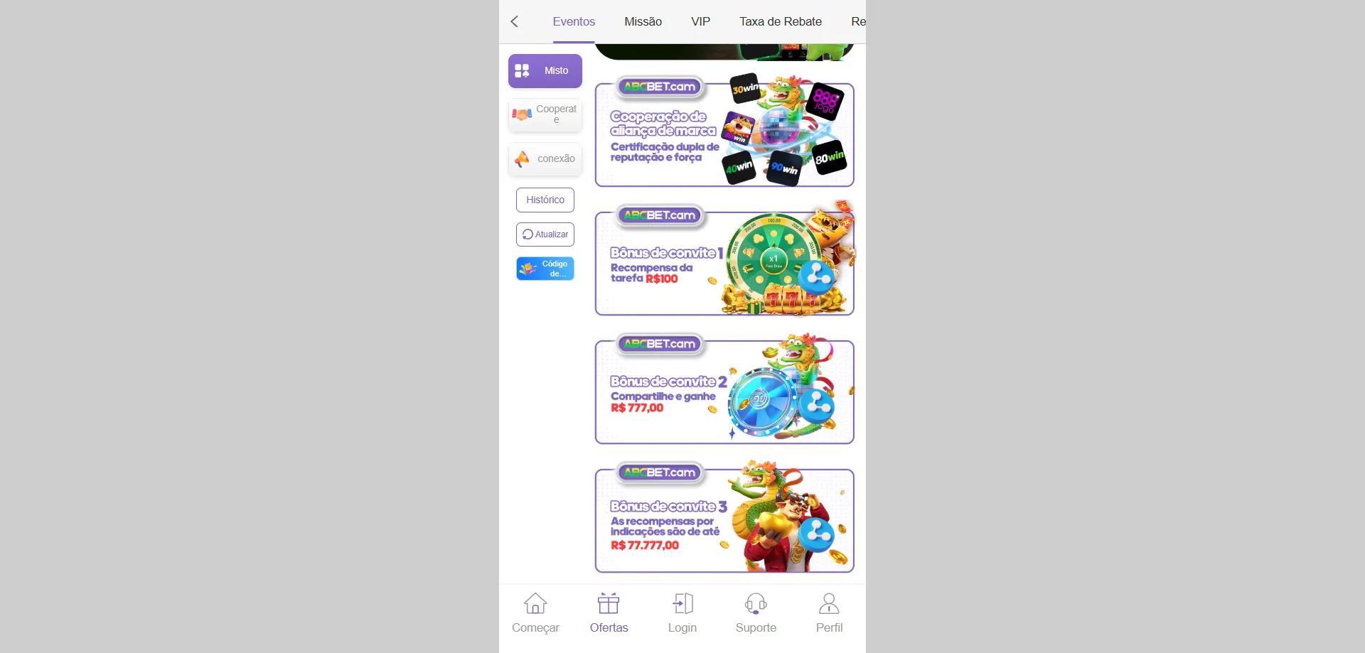 Cadastro na plataforma Abcbet Casino — crie sua conta agora